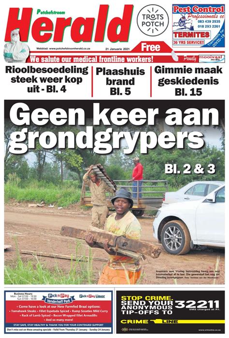 Potchefstroom Herald January 21 2021 Newspaper