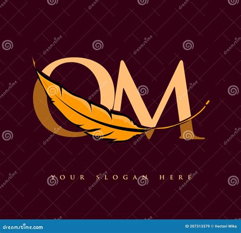 Logotipo Inicial Da Letra Qm O Nome Da Empresa De Pena E Design