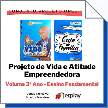 Projeto de Vida e Atitude Empreendedora 3º Ano Fundamental Ano