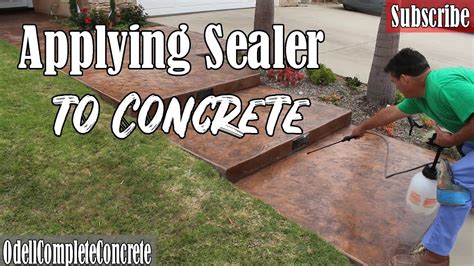 How To Apply Sealer To New And Old Concrete Youtube