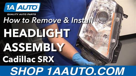 How To Replace Headlights 10 13 Cadillac Srx Youtube