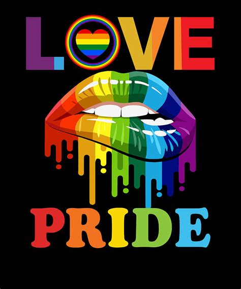 Dripping Lips LGBT Rainbow LGBT Pride Gay Rights Digital Art By Orgence Matungwa Fine Art America