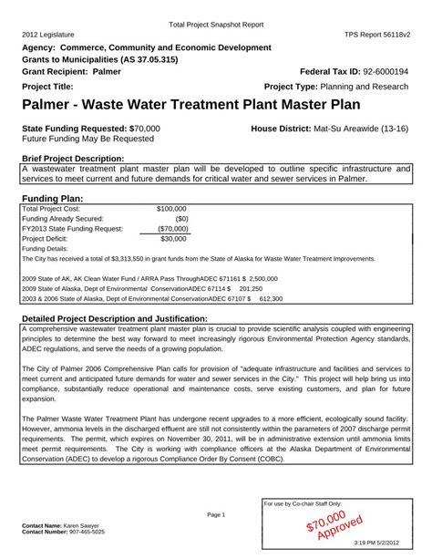 PDF Palmer Waste Water Treatment Plant Master Plan DOKUMEN TIPS