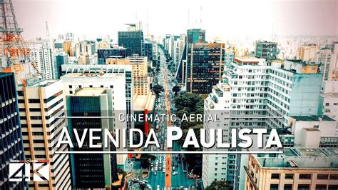 Kdrone Footage Avenida Paulista Sao Paulo Latin America S