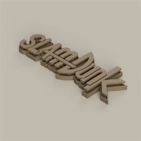 Slam Dunk - Logo 3D model 3D printable | CGTrader