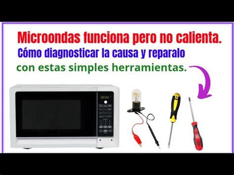 Cómo reparar microondas que no calienta Diagnóstico y reparación con