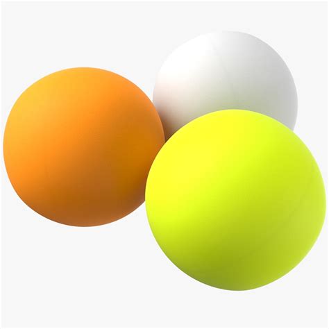 3D Model Ping Pong Balls TurboSquid 1449527