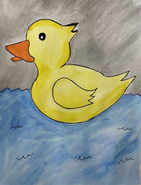 December 24th - Rubber duck : r/SketchDaily