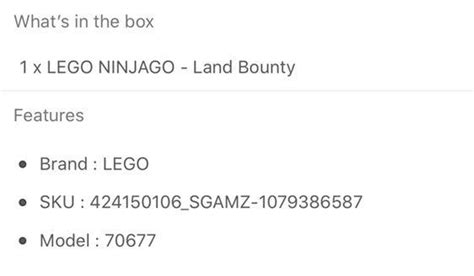 LEGO NinjaGo Land Bounty Hobbies Toys Toys Games On Carousell