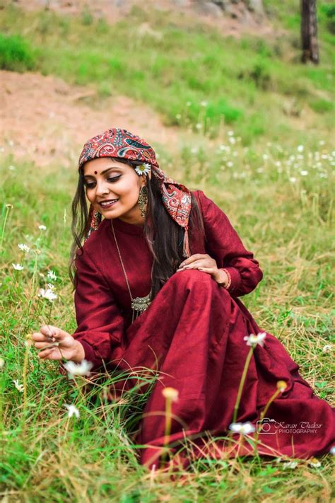 A Girl Wearing Pahari Dress Karan Thakur Photography Tales And