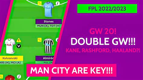 FPL TEAM SELECTION FOR GW 20 FANTASY PREMIER LEAGUE 2022 2023 TIPS