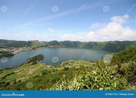 Laguna Di Sete Cidades Azzorre Immagine Stock Immagine Di