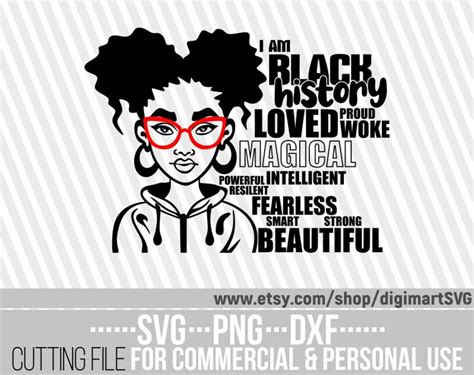 I Am Black History Svg Self Love Svg Afro Puffs Svg Juneteenth