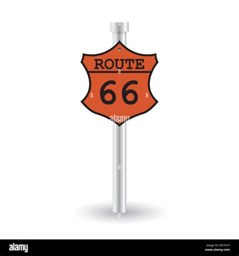 route 66 sign Stock Vector Image & Art - Alamy