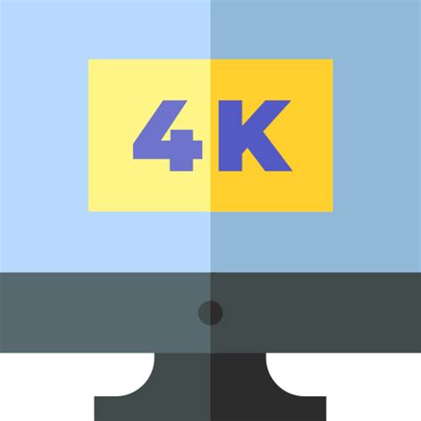 4k Basic Straight Flat icon