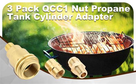 Amazon Aupoko QCC1 Nut Propane Gas Fitting Adapter Kit Propane