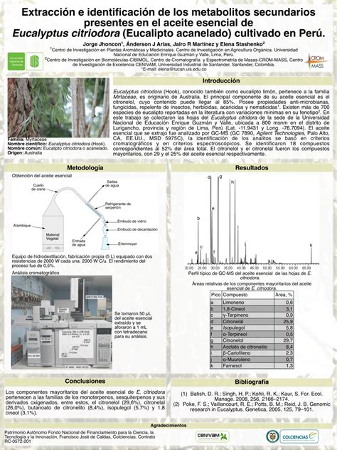 Pdf Extracci N E Identificaci N De Los Metabolitos Secundarios