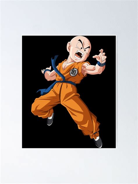 Krillin Dragon Ball Classic Poster For Sale By Wiemanhxform Redbubble