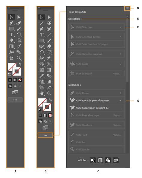 D Couvrir La Barre Doutils Dillustrator