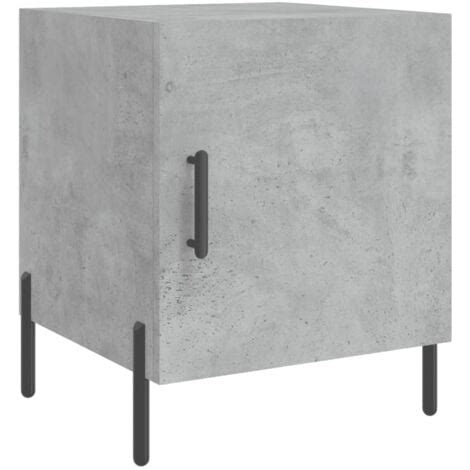 Vidaxl Table De Chevet Gris B Ton X X Cm Bois D Ing Nierie