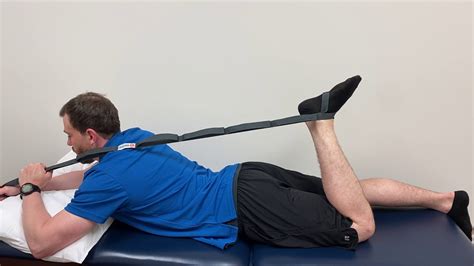 Quadricep Muscle Stretch In Prone Youtube