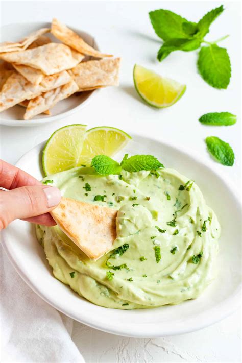 avocado yoghurt  mint dip   complicated recipes
