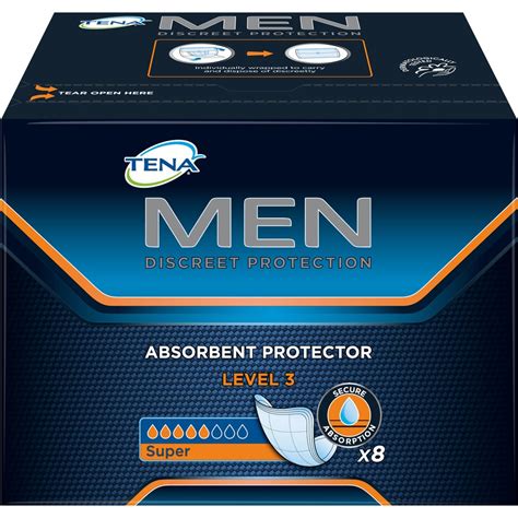 Tena Men Absorbent Protector Level Pack Big W