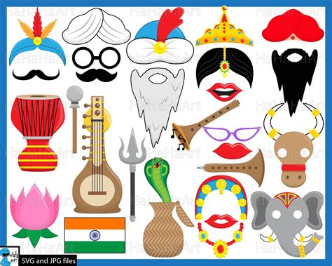 India Props Cutting Files SVG Digital Graphic Design Etsy