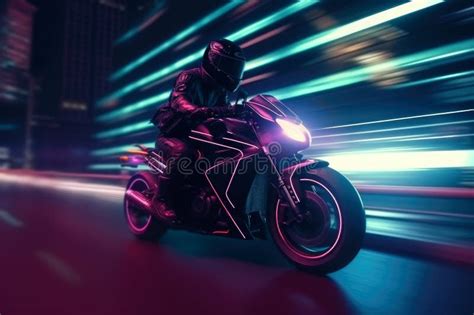 Motorcyclist On A Motorcycle Stock Illustration Illustration Of Bike