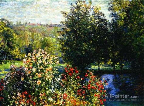 Claude Monet Roses In The Garden At Montgeron Oil Painting