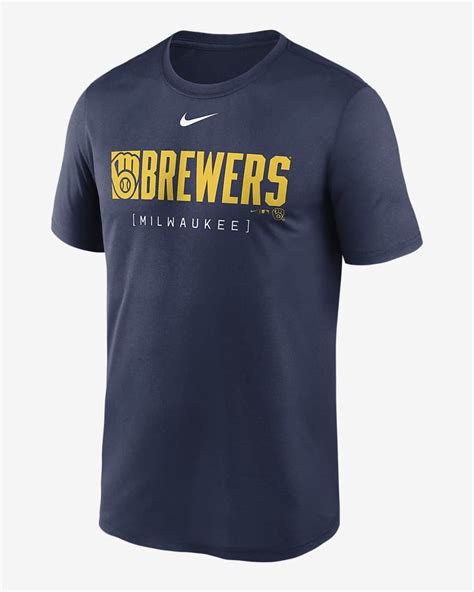 Playera Nike Dri Fit De La Mlb Para Hombre Milwaukee Brewers Knockout