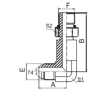 Wholesale Jic Male Long Sae O Ring Boss L Series Iso