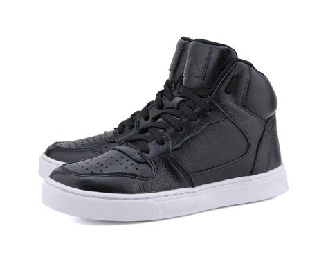 Bota Sneaker Casual Mr Gutt Em Couro Leg Timo Preto