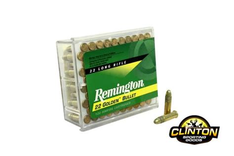 Remington Golden Bullet 22 Lr 40gr Hv Rn 100 Rounds Clinton Sporting Goods