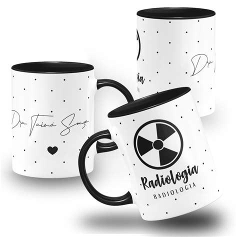 Caneca profissão Radiologia técnico de radiologia Amo personalizado