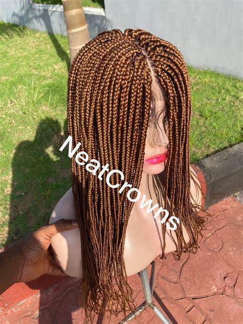 Ready To Ship Wig Knotless Box Braids Wig For Black Women Etsy