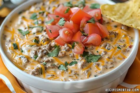 Creamy Taco Dip Quick Easy Recipe Recipes Mentor