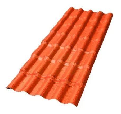 Telha Pvc Colonial Ecológica Cor Terracota 2 30m X 0 88m