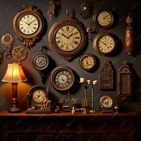 Premium Photo | Vintage Clock Collection