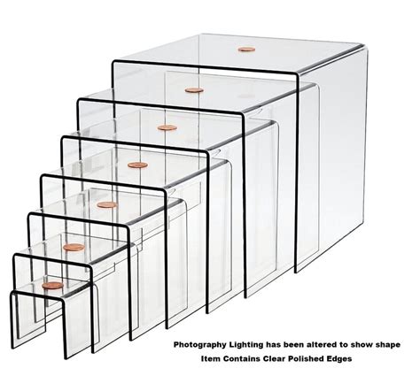 T Z Tagz Any Inch Deep Clear Acrylic Riser Display Stand New Pack