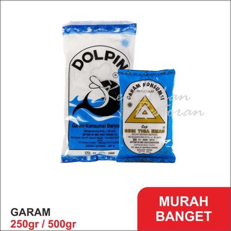 Jual Garam Masak Garam Murah Konsumsi Beryodium Dolphin Garam