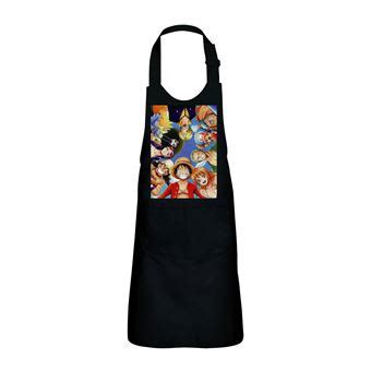 Fabulous Tablier Cuisine Enfant 2 Poches Noir One Piece Equipage Pirate