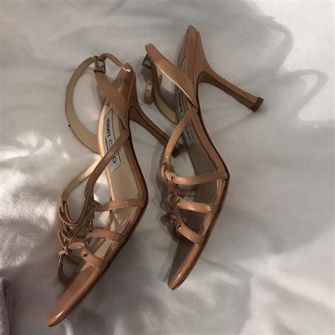 WORN ONCE Jimmy Choo Nude Brown Heels Sandals In Depop
