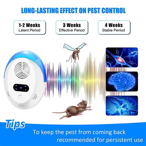 2 Pack Ultrasonic Pest Repeller Electronic Plug In Indoor Pest Repellent Pest Control For