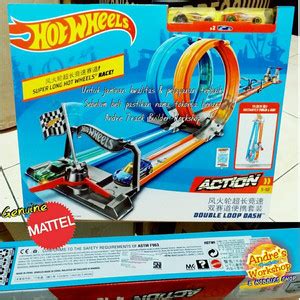 Jual Ready Hotwheels Track Double Loop Dash Ori Mattel Hot Wheels Track Jakarta Selatan