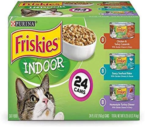 Purina Friskies Indoor Wet Cat Food Variety Pack Indoor Oz