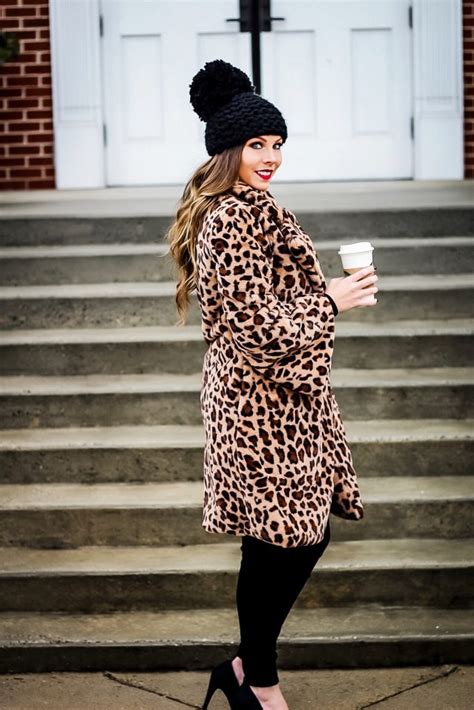 Leopard Print Faux Fur Coat Vogue For Breakfast