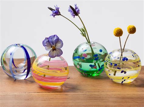 Colorful “irotemari” Japanese Glass Balls Can Be Used As Single Vases Reed Diffusers And More