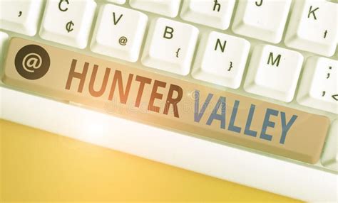 Escritura A Mano De Texto En Hunter Valley Concepto Que Significa