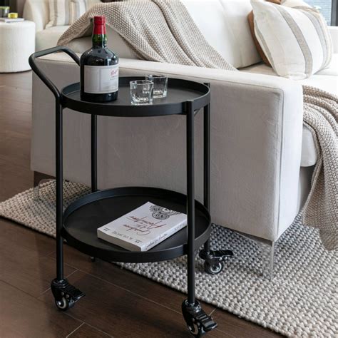 Carson Bar Cart Black Java